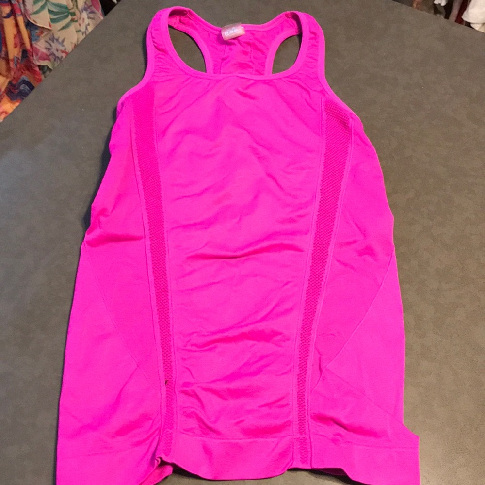 Live Electric Fuschia Gym Yoga Tank with Bra XS S